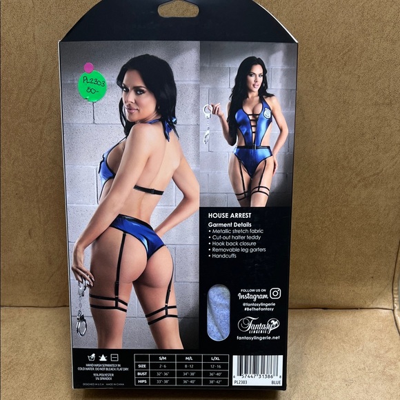 Fantasy Lingerie House Arrest Costume 3 Piece Set. - Picture 7 of 11